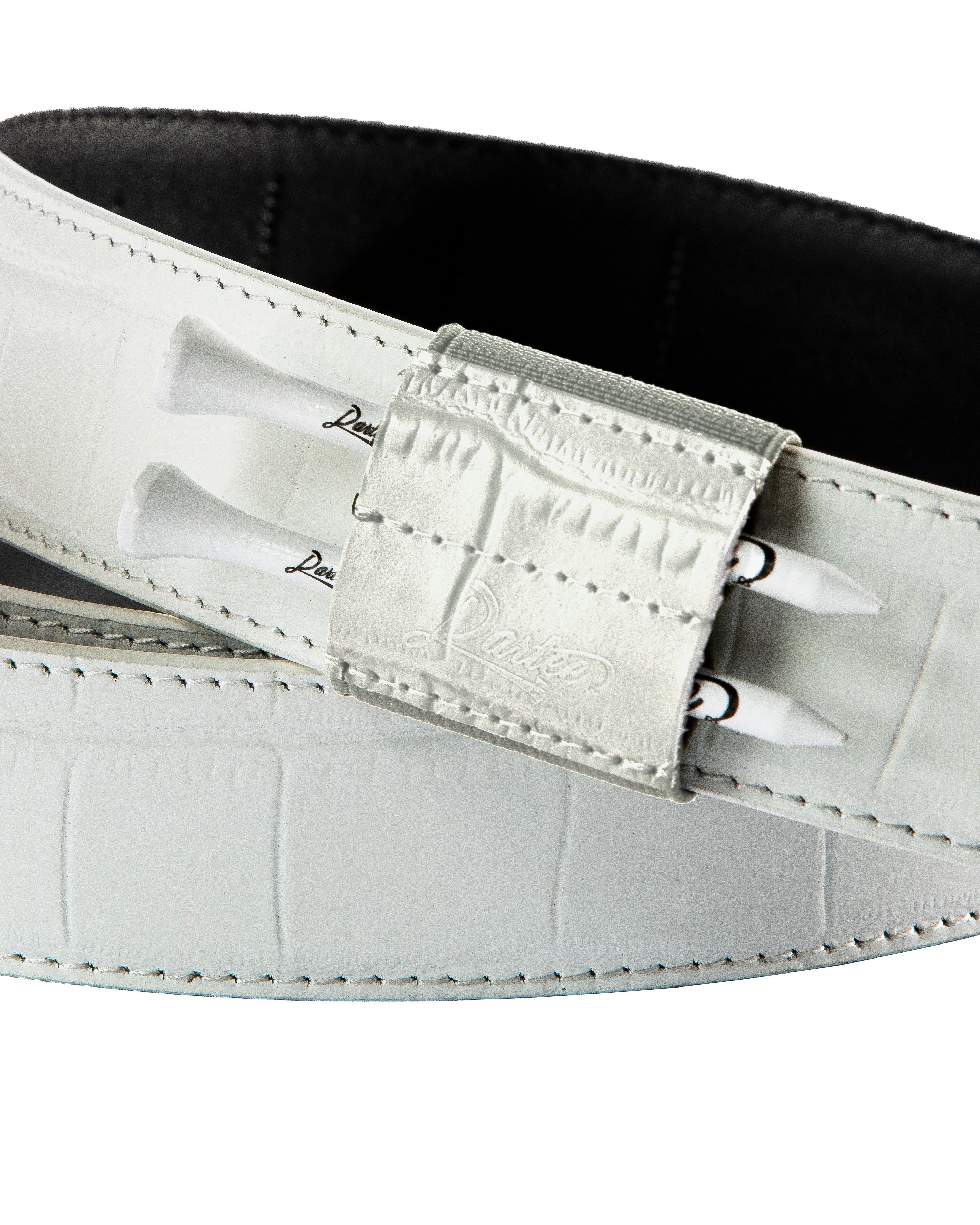 Dartee Golf Albino Gator Belt - Image 3