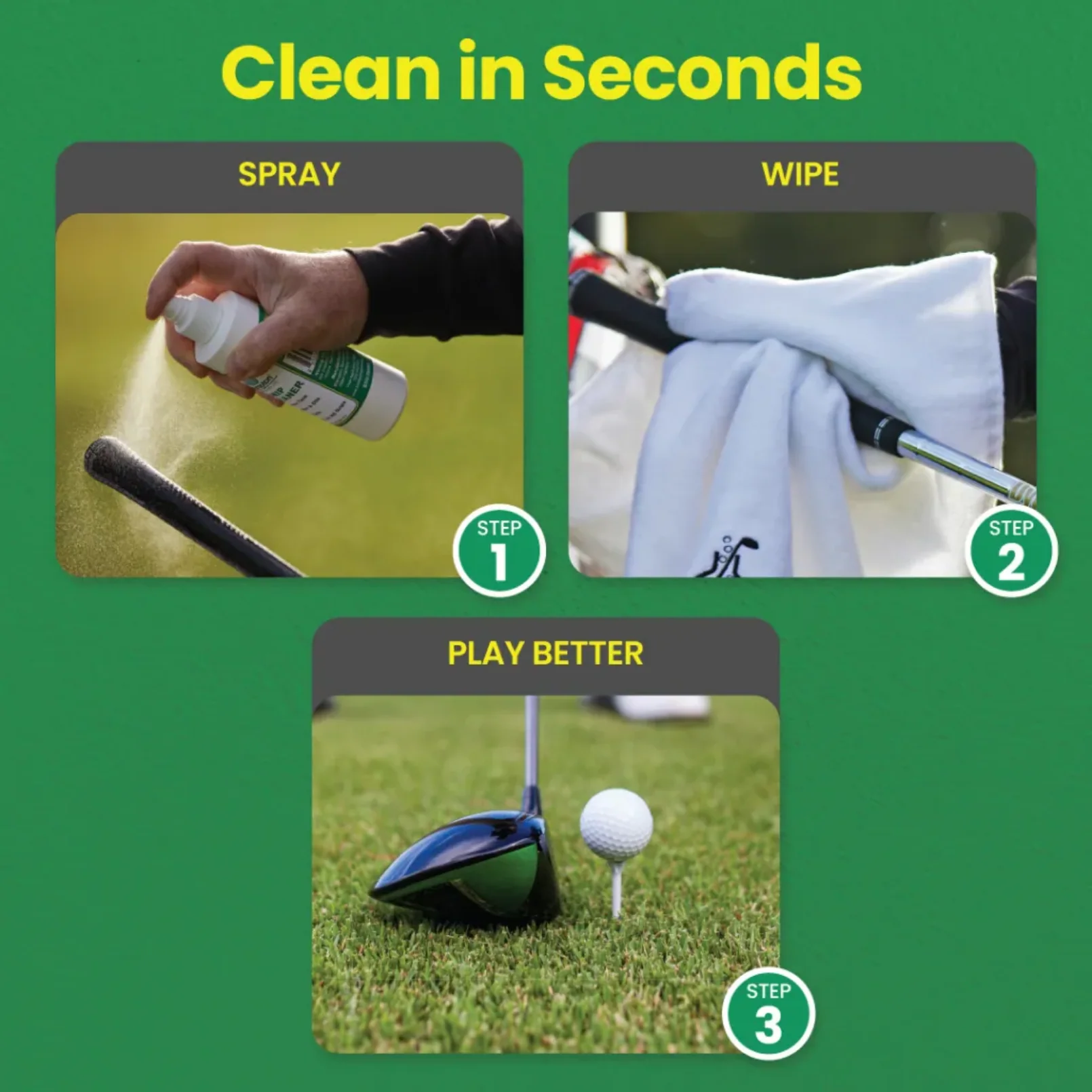 Brampton Golf Grip Cleaner Spray - 8oz - Image 2
