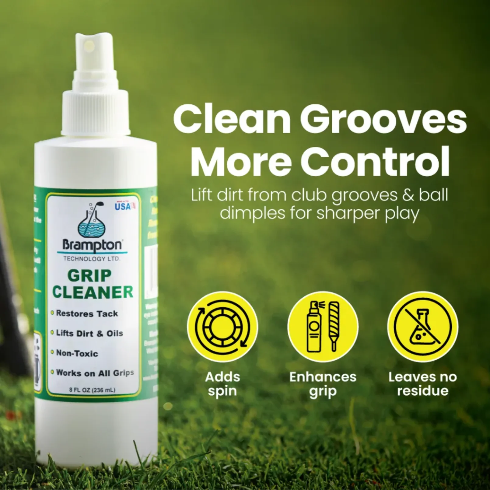 Brampton Golf Grip Cleaner Spray - 8oz - Image 4