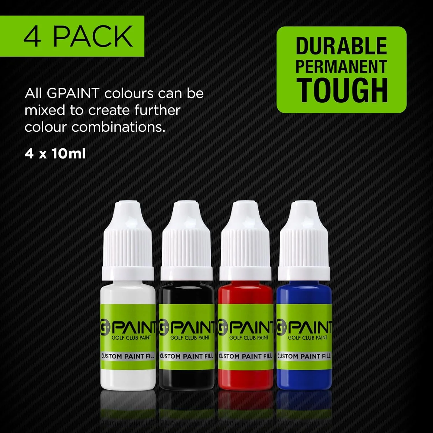 G-Paint Golf Club Paint - 4 Pack (Black/White/Red/Blue) - Image 6