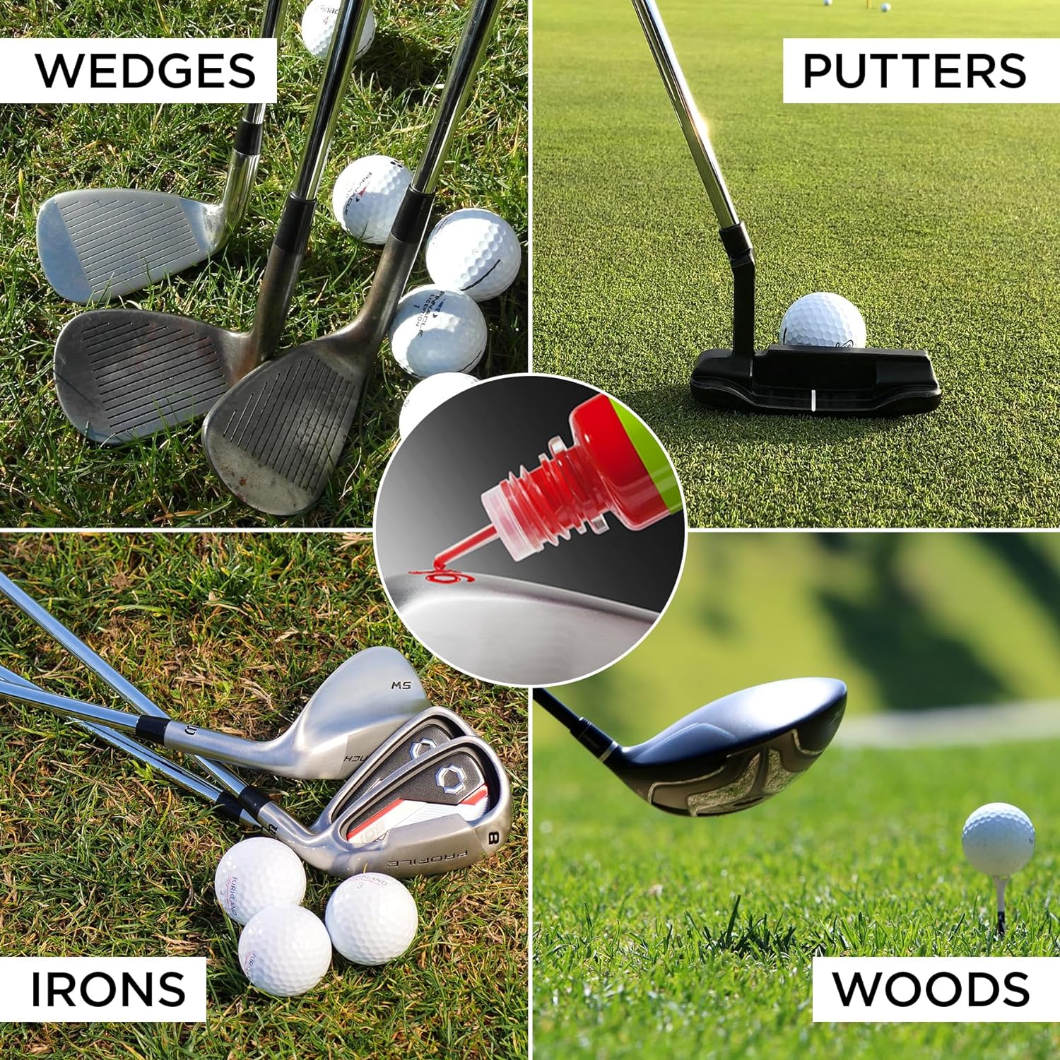 G-Paint Golf Club Paint - 4 Pack (Black/White/Red/Blue) - Image 7
