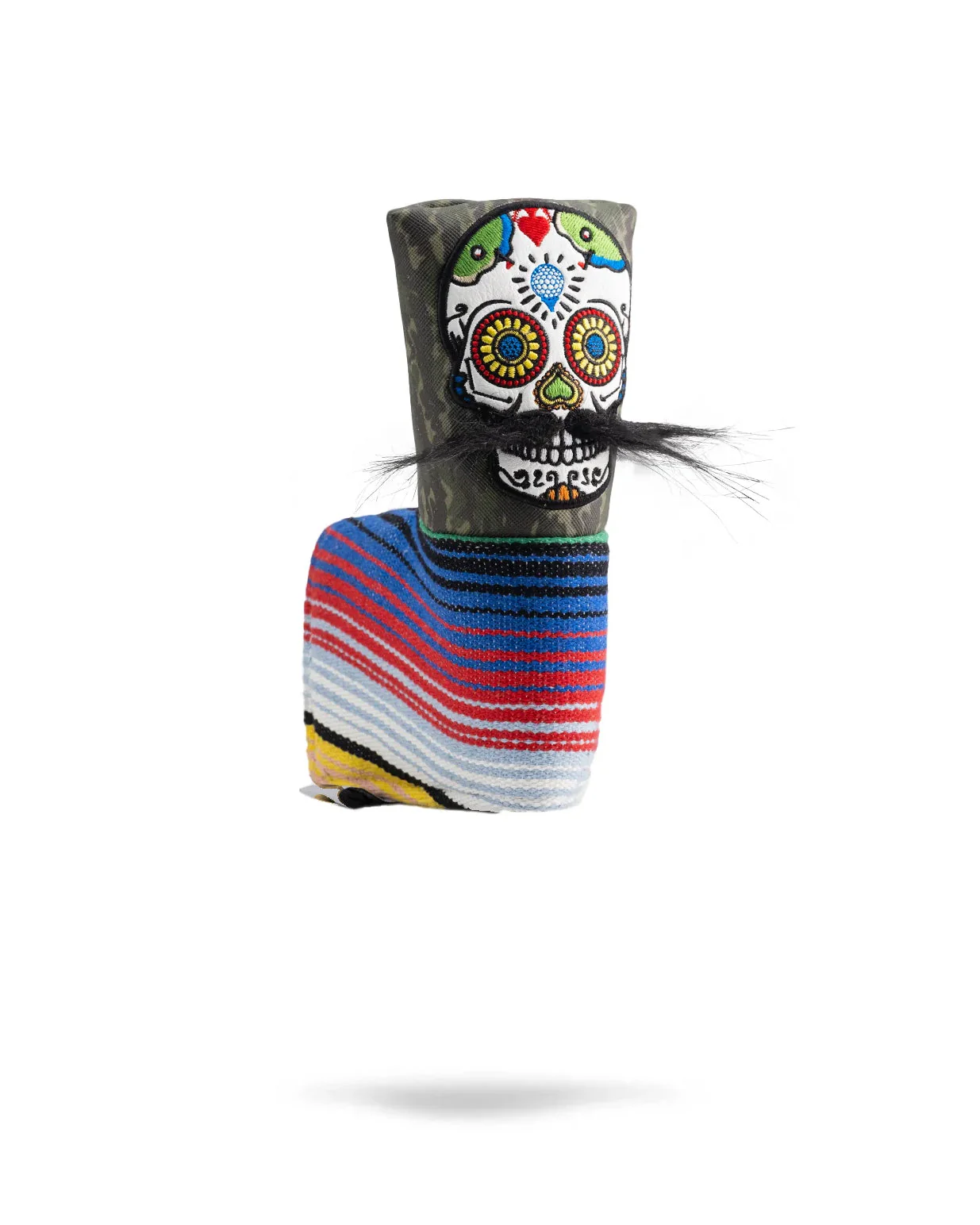 Mustache Sugar Skull - Blade Putter Cover Green Camo - Image 8