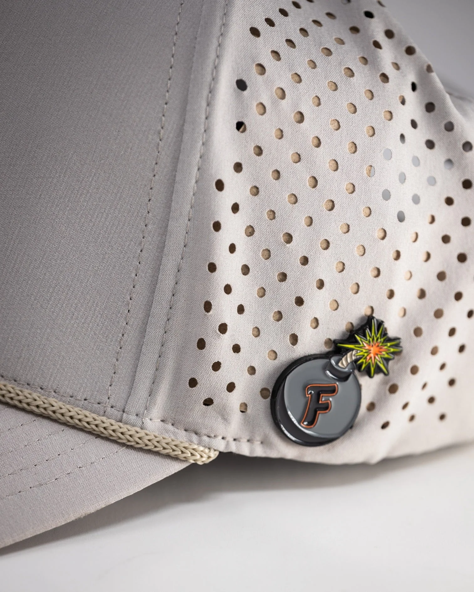 Perforated Rope Hat - Bone - Image 3