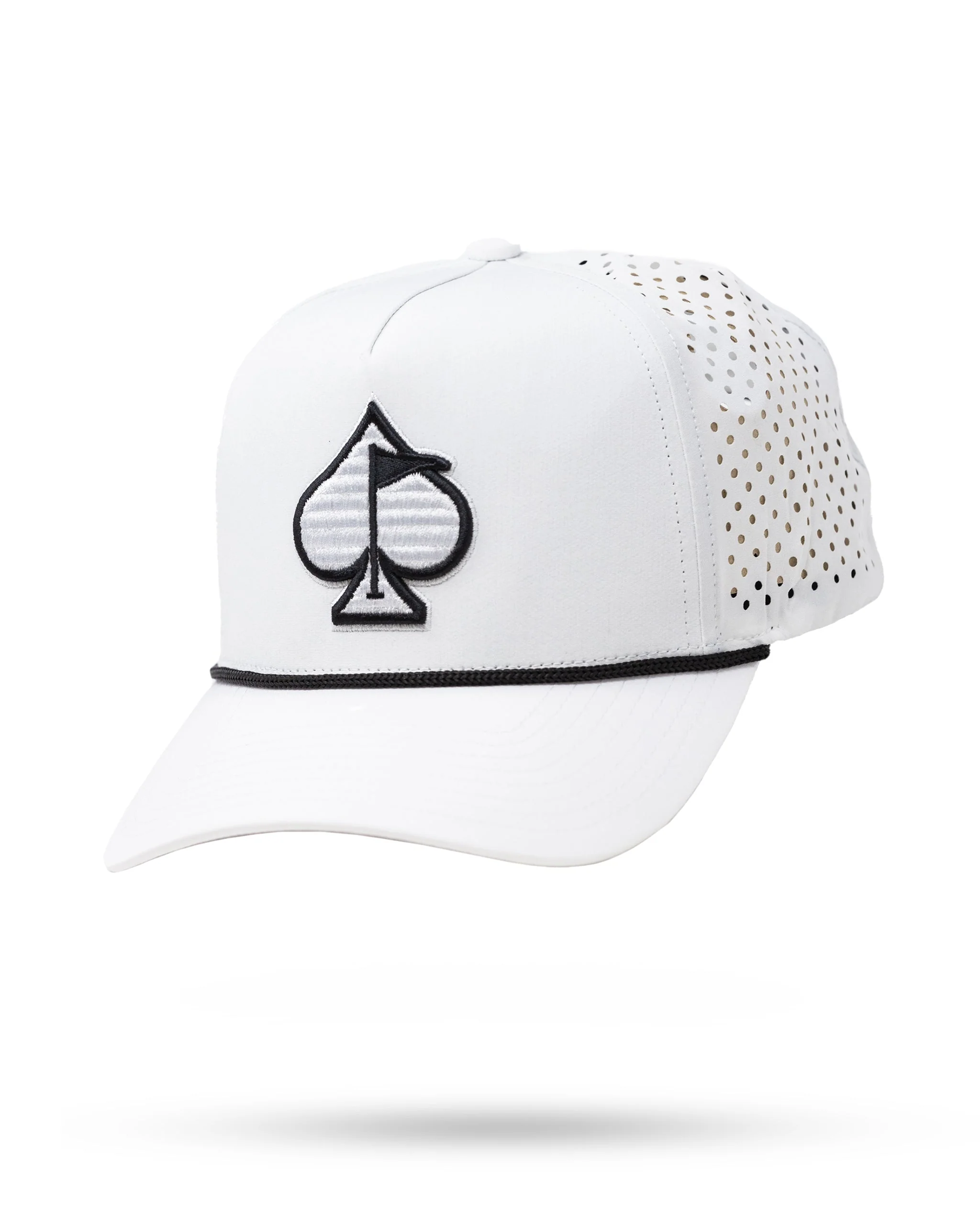 Perforated Rope Hat - White - Image 7