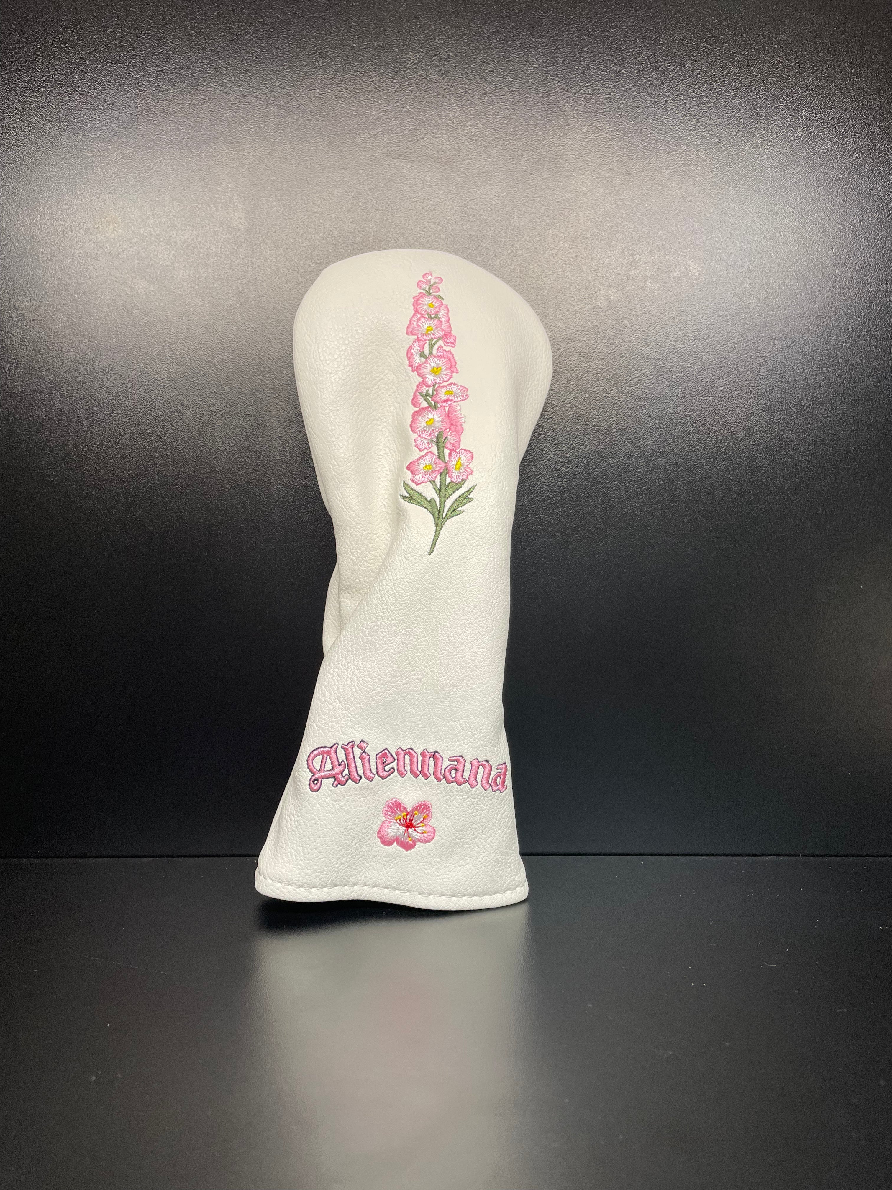 Pink Snapdragon Flower Headcover - Image 5