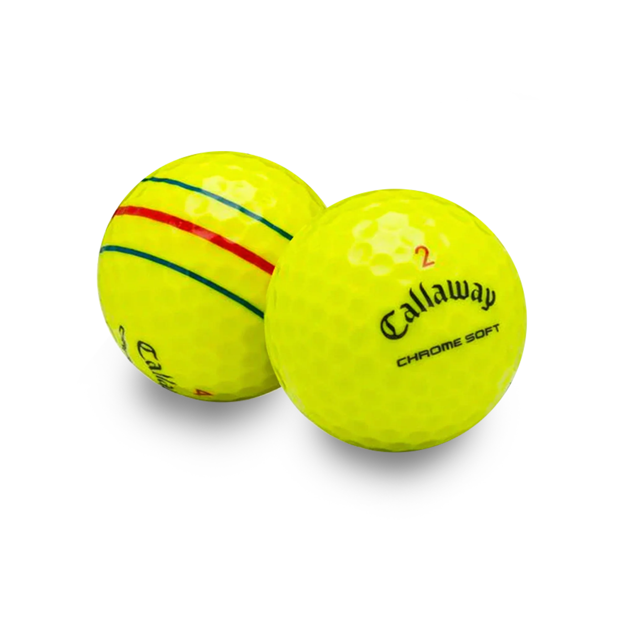 Used Callaway Chrome Soft Triple Track Yellow - 1 Dozen