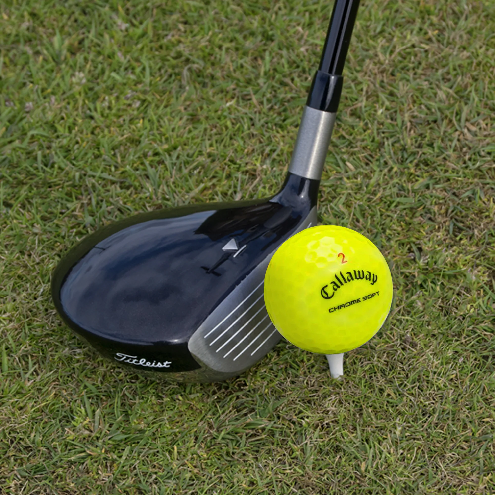 Used Callaway Chrome Soft Triple Track Yellow - 1 Dozen - Image 2