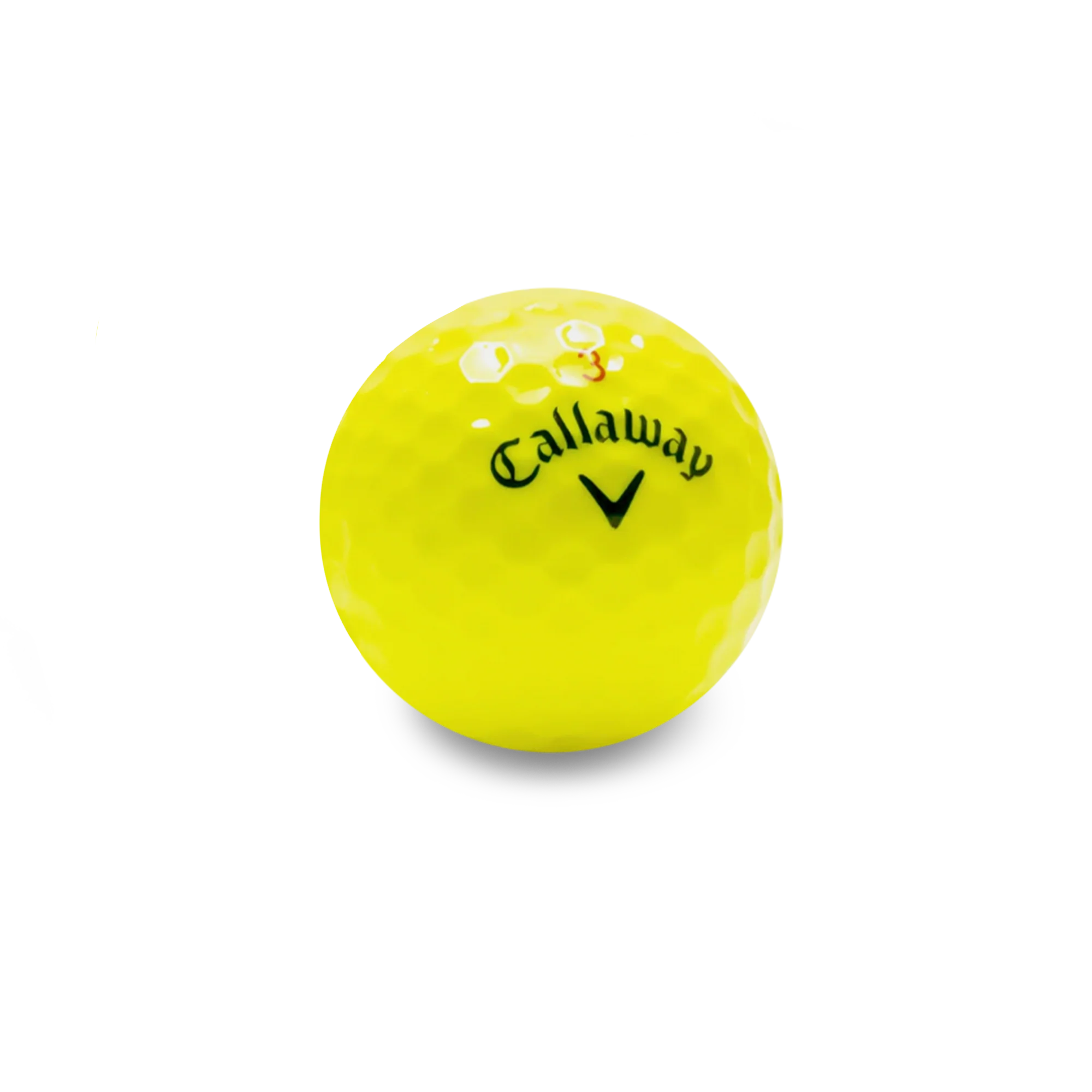 Used Callaway Chrome Soft X Yellow Golf Balls - 1 Dozen - Image 4