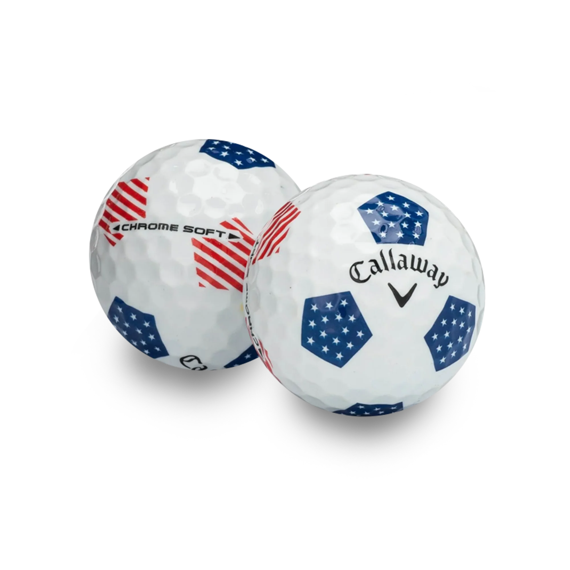 Used Callaway Chromesoft Truvis Team USA Golf Balls - 1 Dozen
