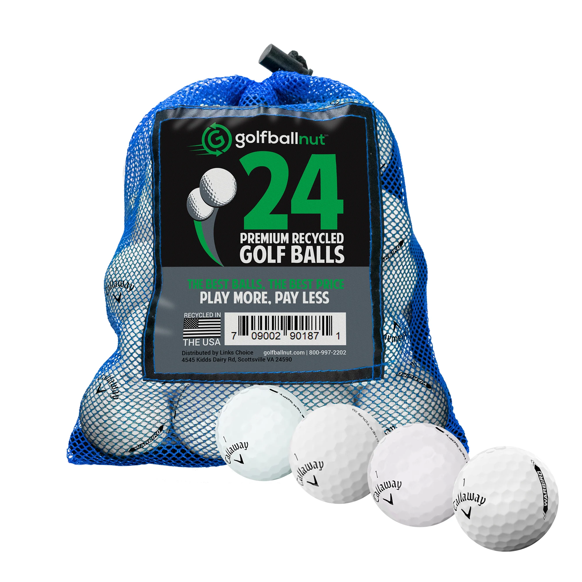 Used Callaway Mix Golf Balls - Bulk Mesh Bags - Image 2