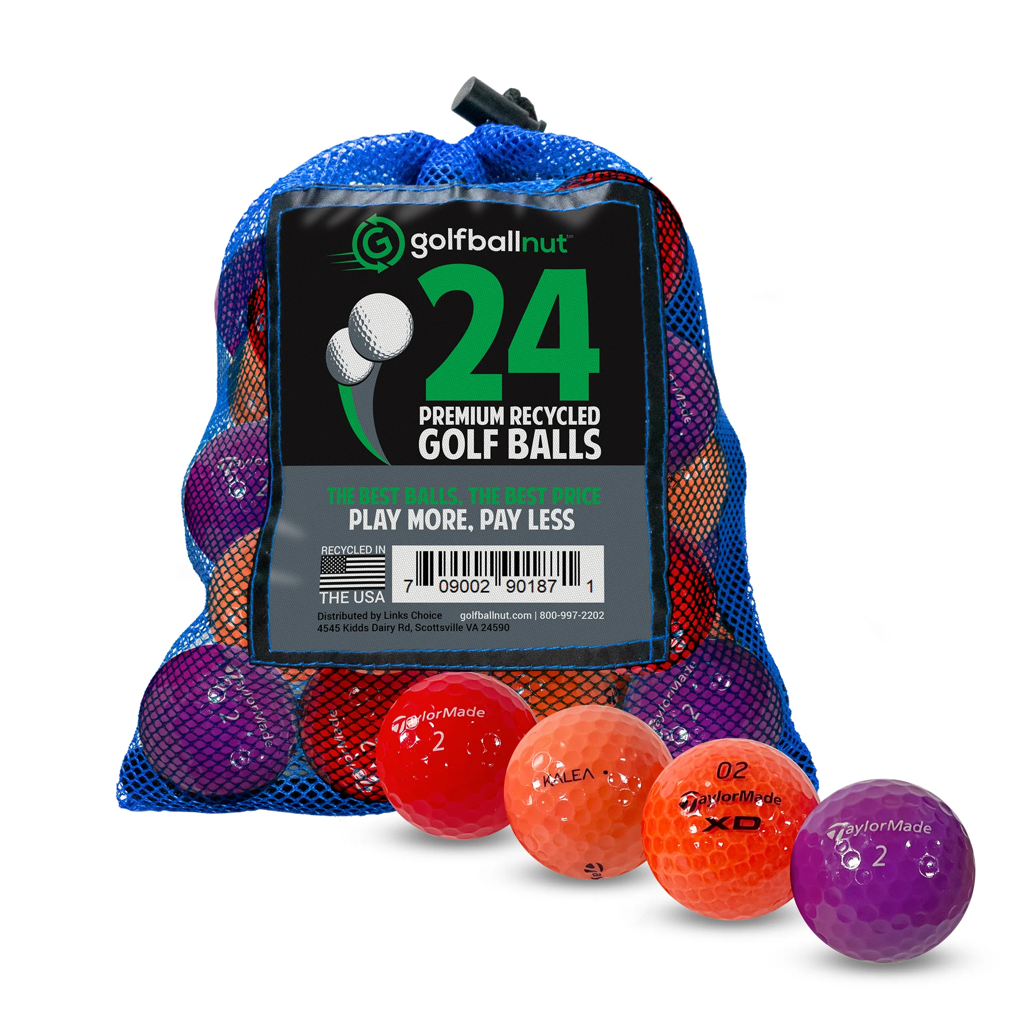 Used Taylormade Mix Golf Balls - Bulk Mesh Bags - Image 2
