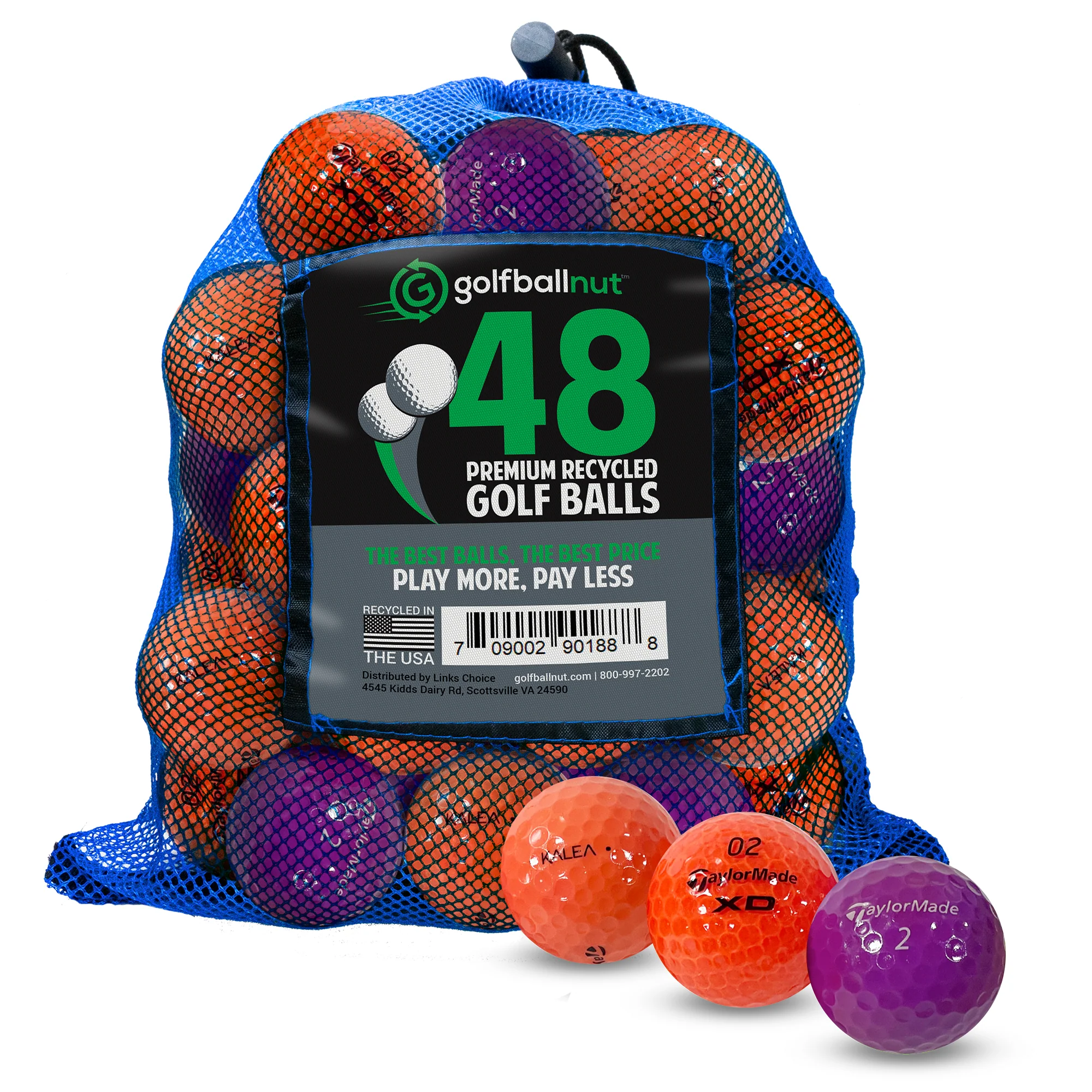 Used Taylormade Mix Golf Balls - Bulk Mesh Bags - Image 3