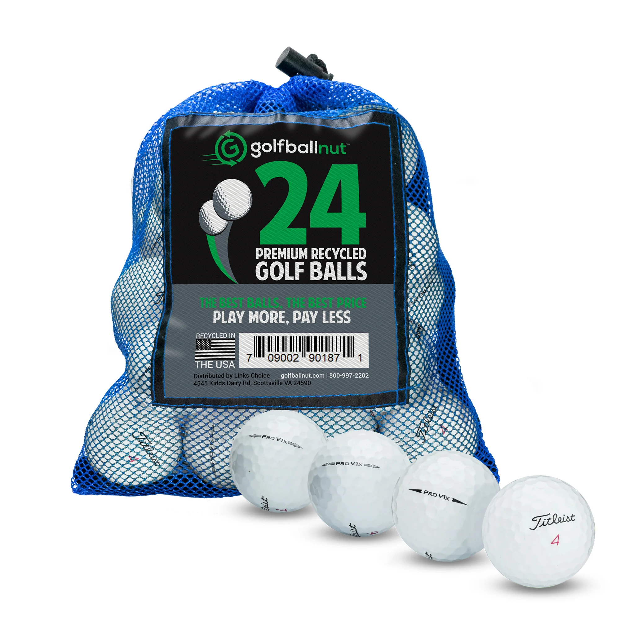 Used Titleist Pro V1x Golf Balls - Bulk Mesh Bags - Image 2