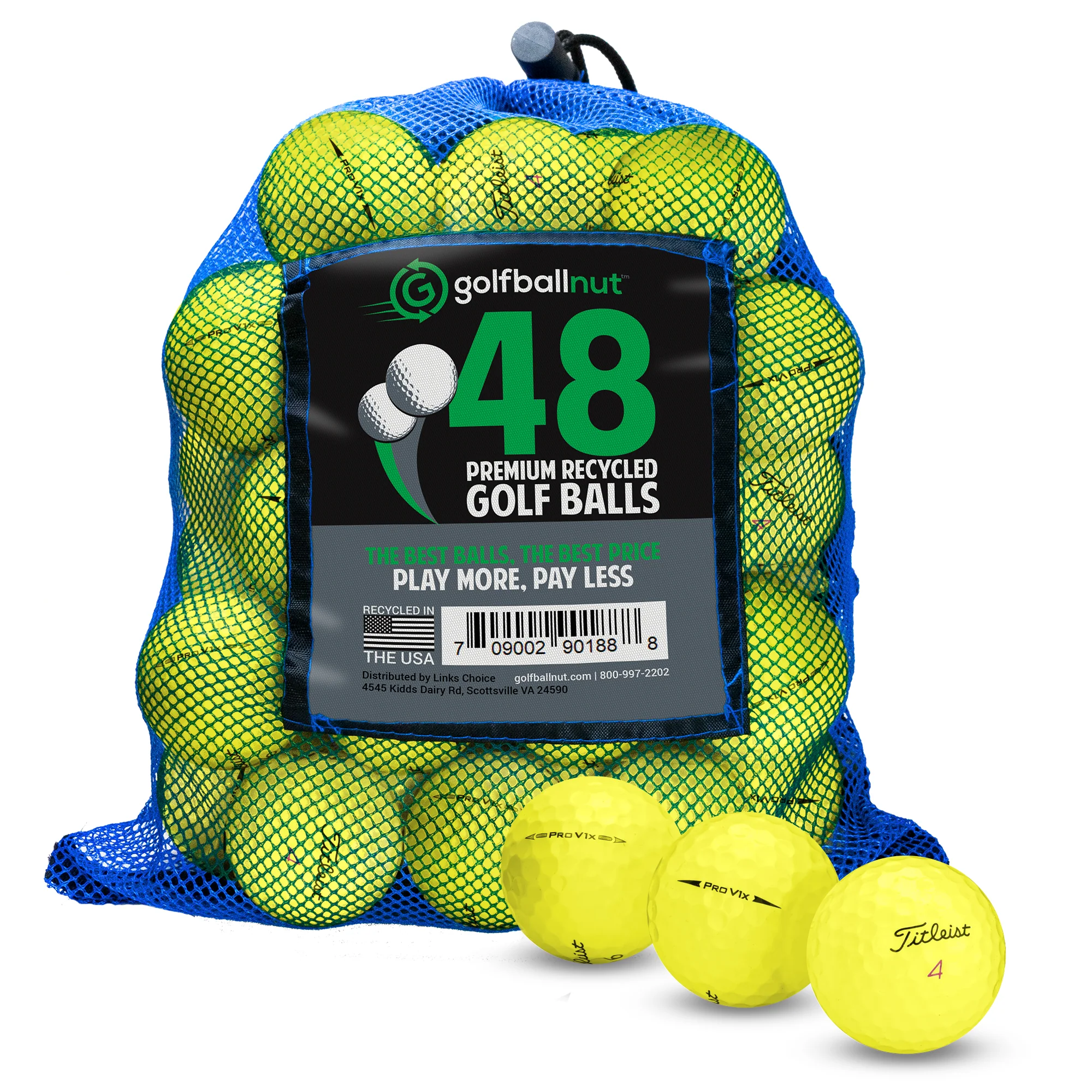 Used Titleist Pro V1x Golf Balls - Bulk Mesh Bags - Image 5