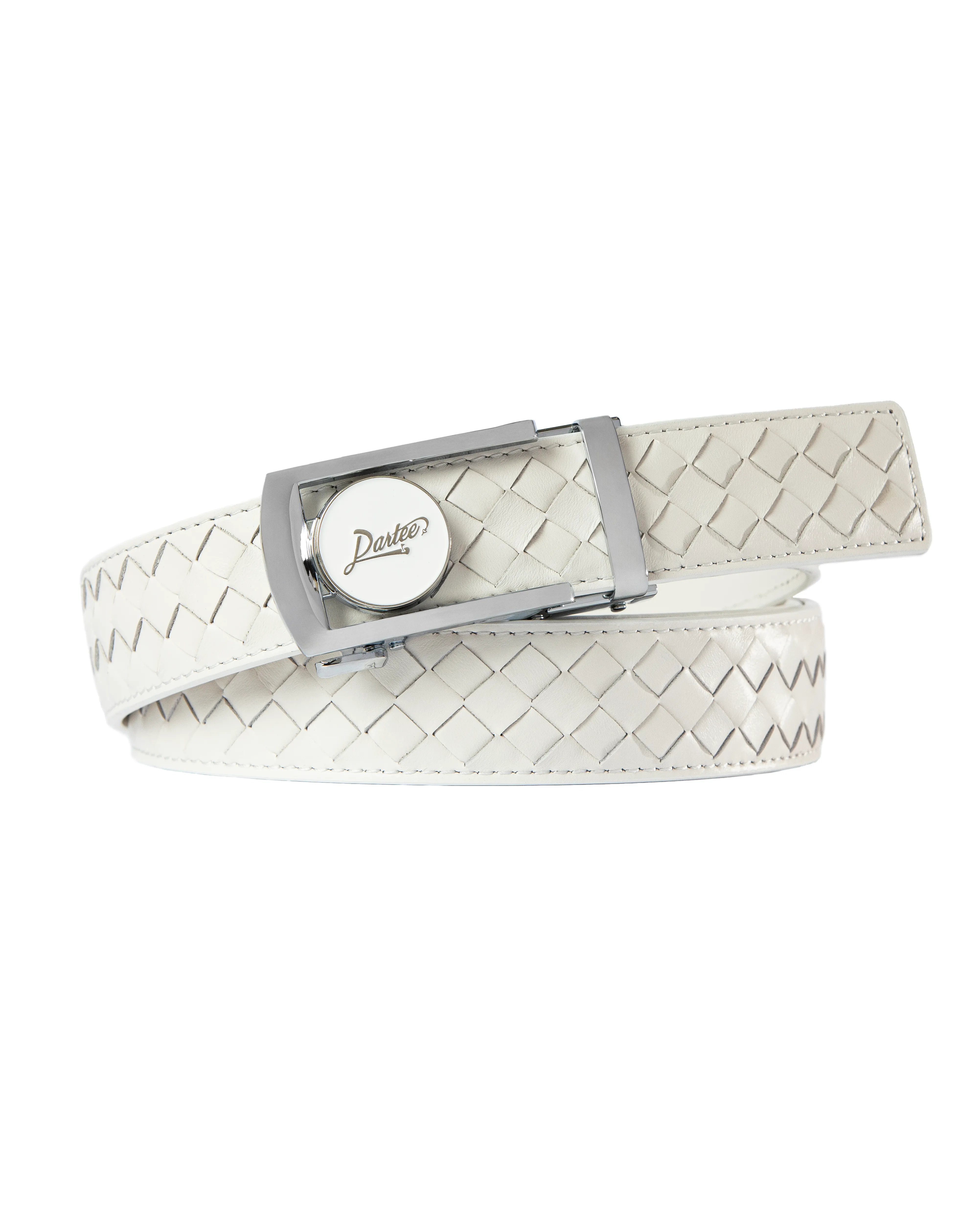 Dartee Golf White Braid Belt
