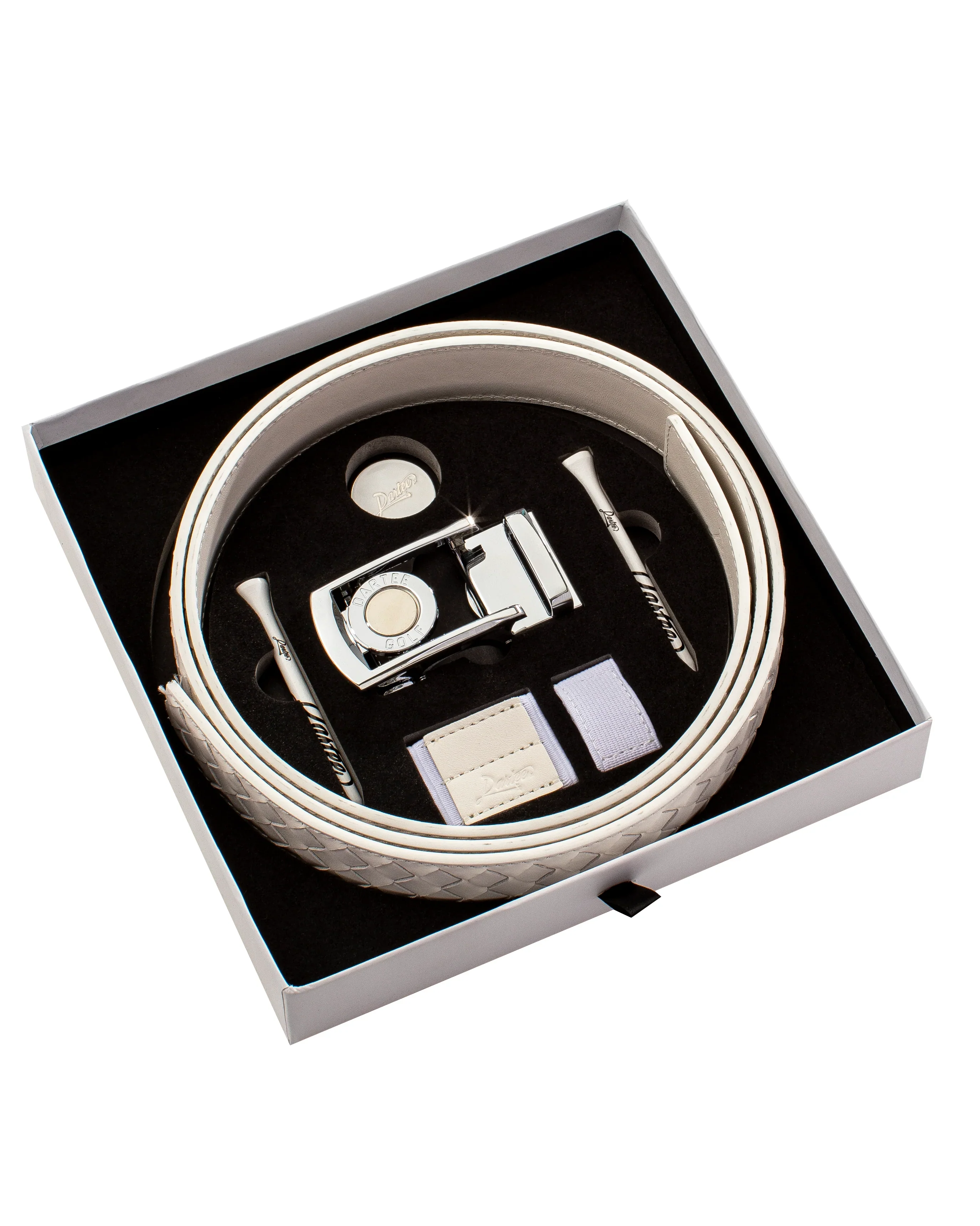 Dartee Golf White Braid Belt - Image 5